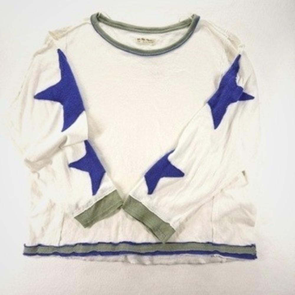 Free People We The Free You're A Star Long Sleeve Tee NWT Large - Picture 2 of 14